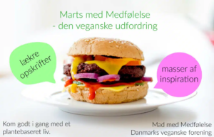 Lækker plantebaseret burger som inspiration til vegansk marts fra Danmarks Veganske Forening